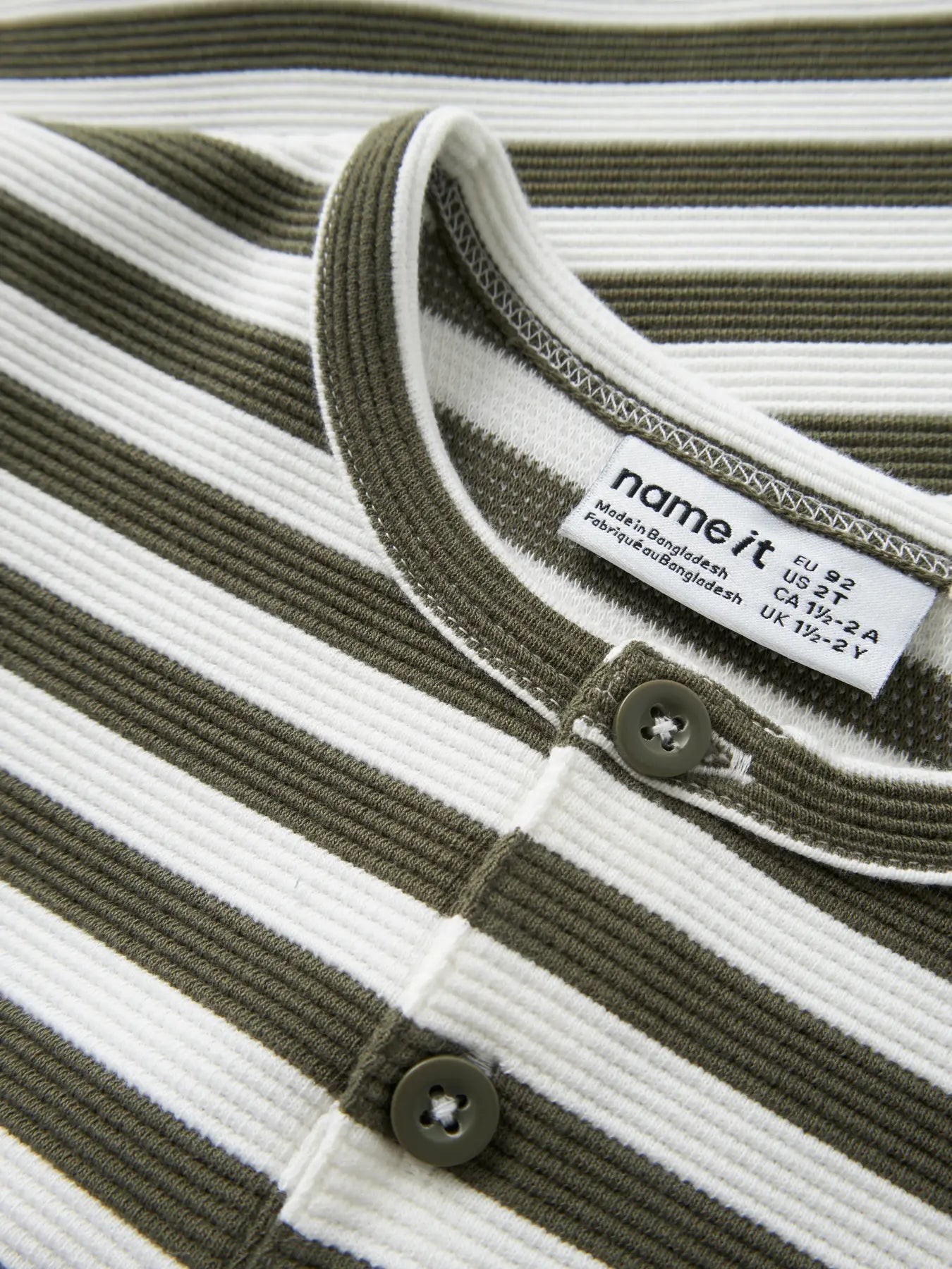 Name it Langarmshirt Streifen olive night