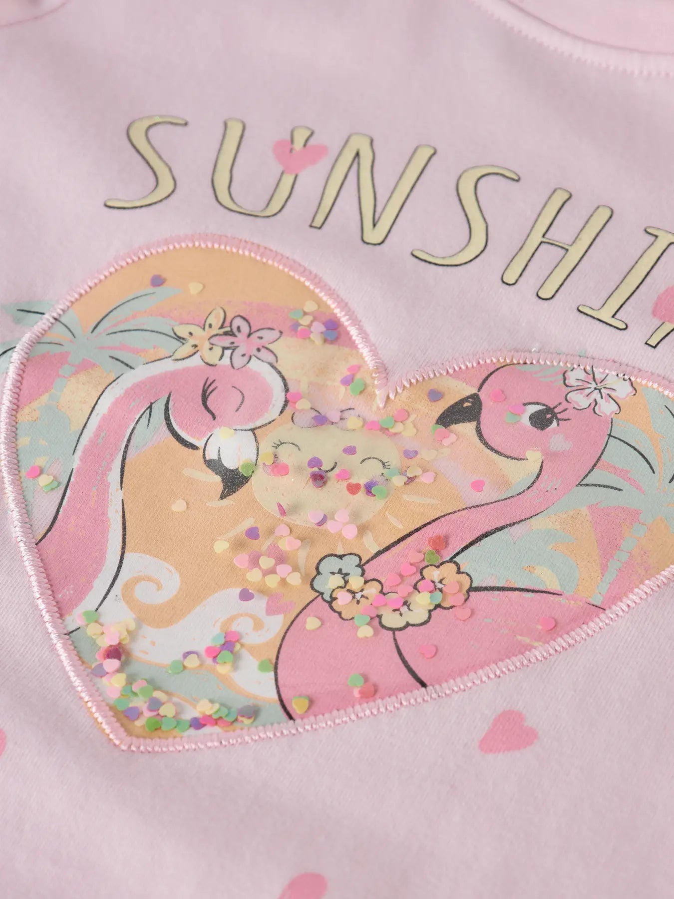 Name it T-Shirt Flamingos zartrosa