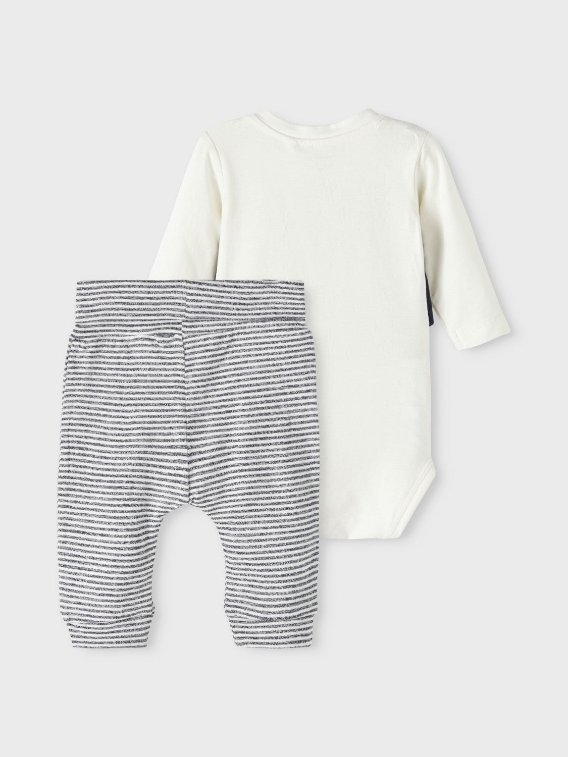 Name it Set Body, Weste, Fliege, Hose blau/weiß