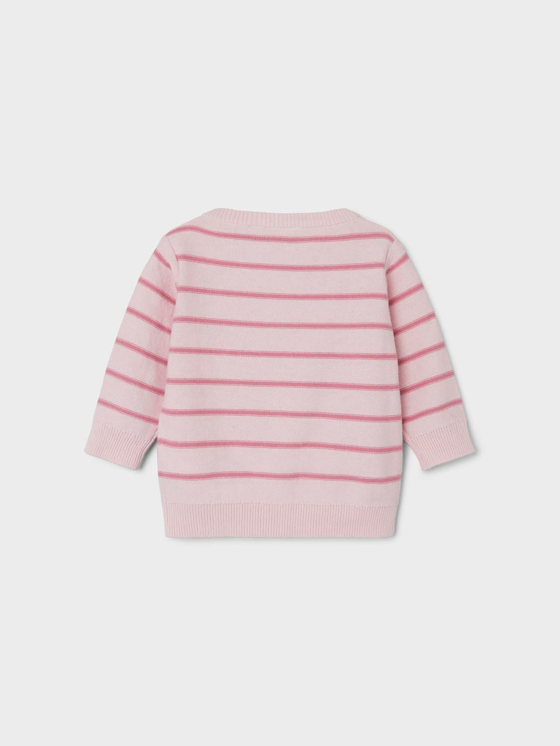 Name it Strickjacke rosa gestreift