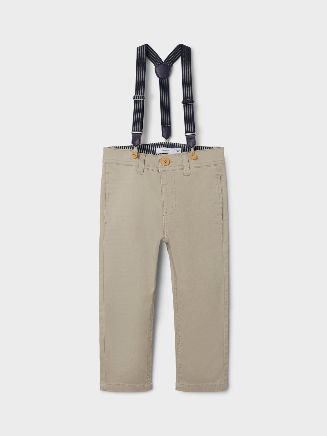 Name it Chino Hose mit Hosenträger cashmere