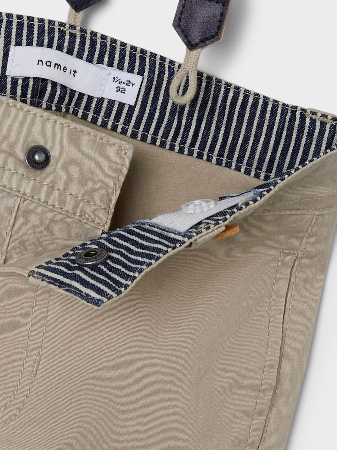 Name it Chino Hose mit Hosenträger cashmere