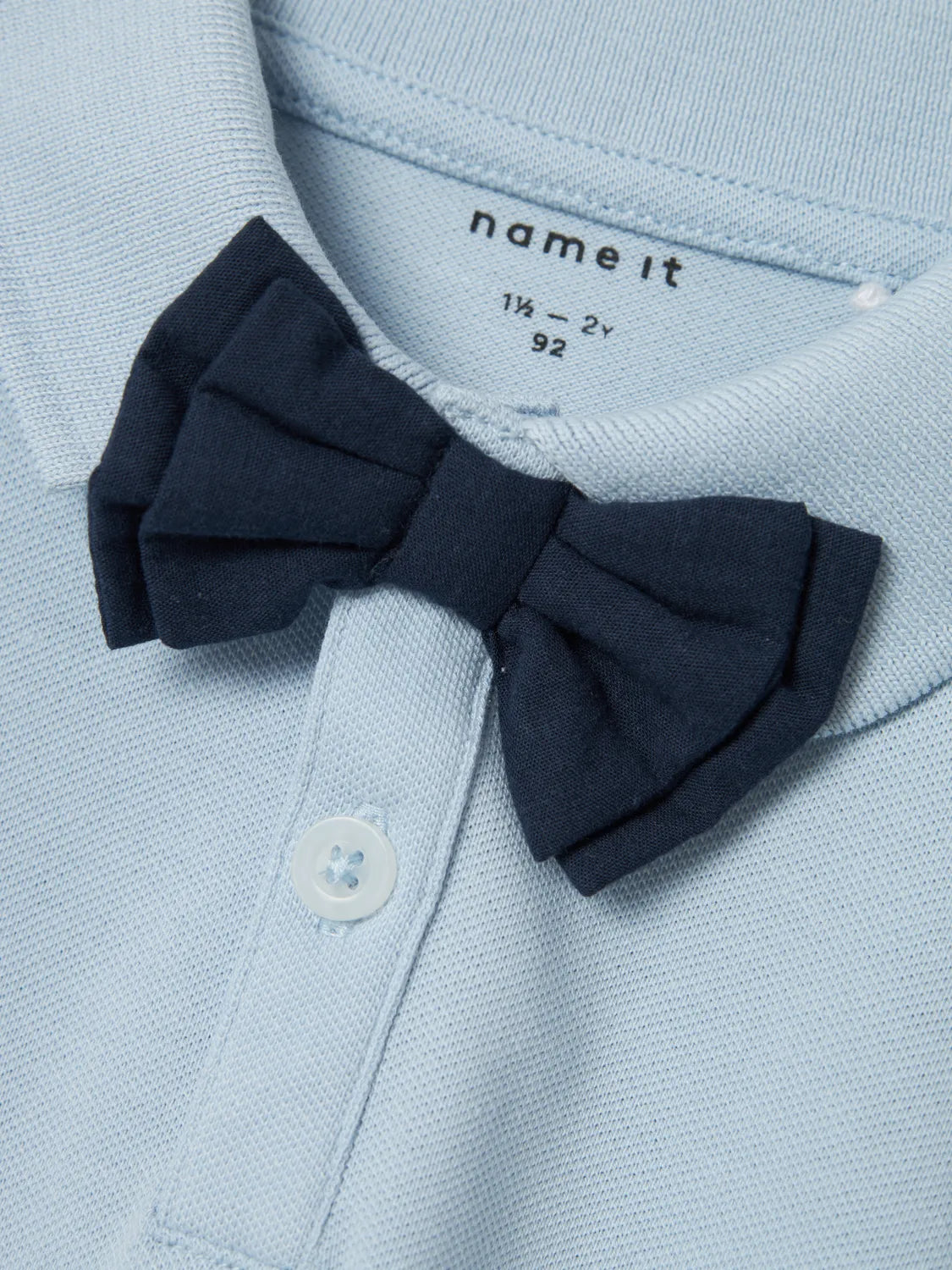Name it Polo mit Fliege hellblau