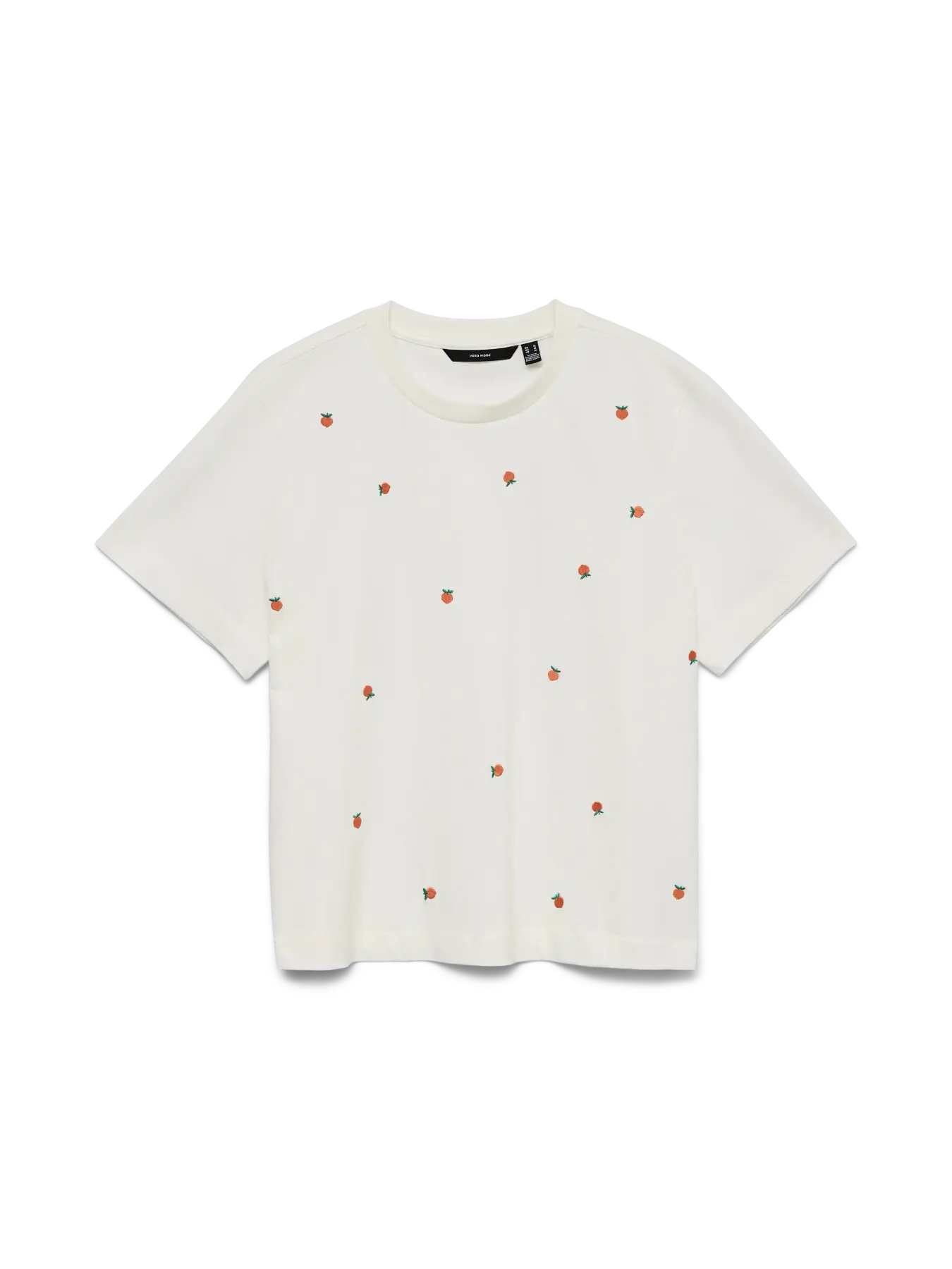 Vero Moda T-Shirt Pfirische weiß