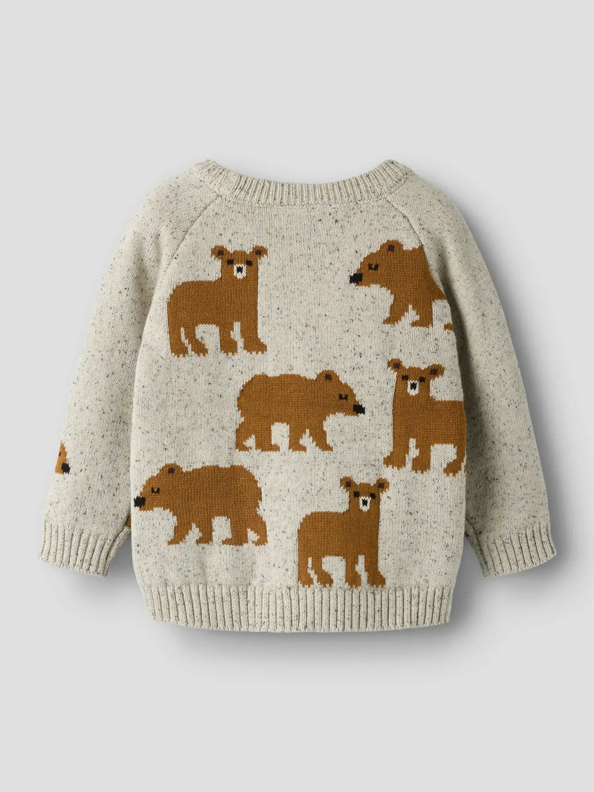 Name it Strickpullover Bären beige meliert
