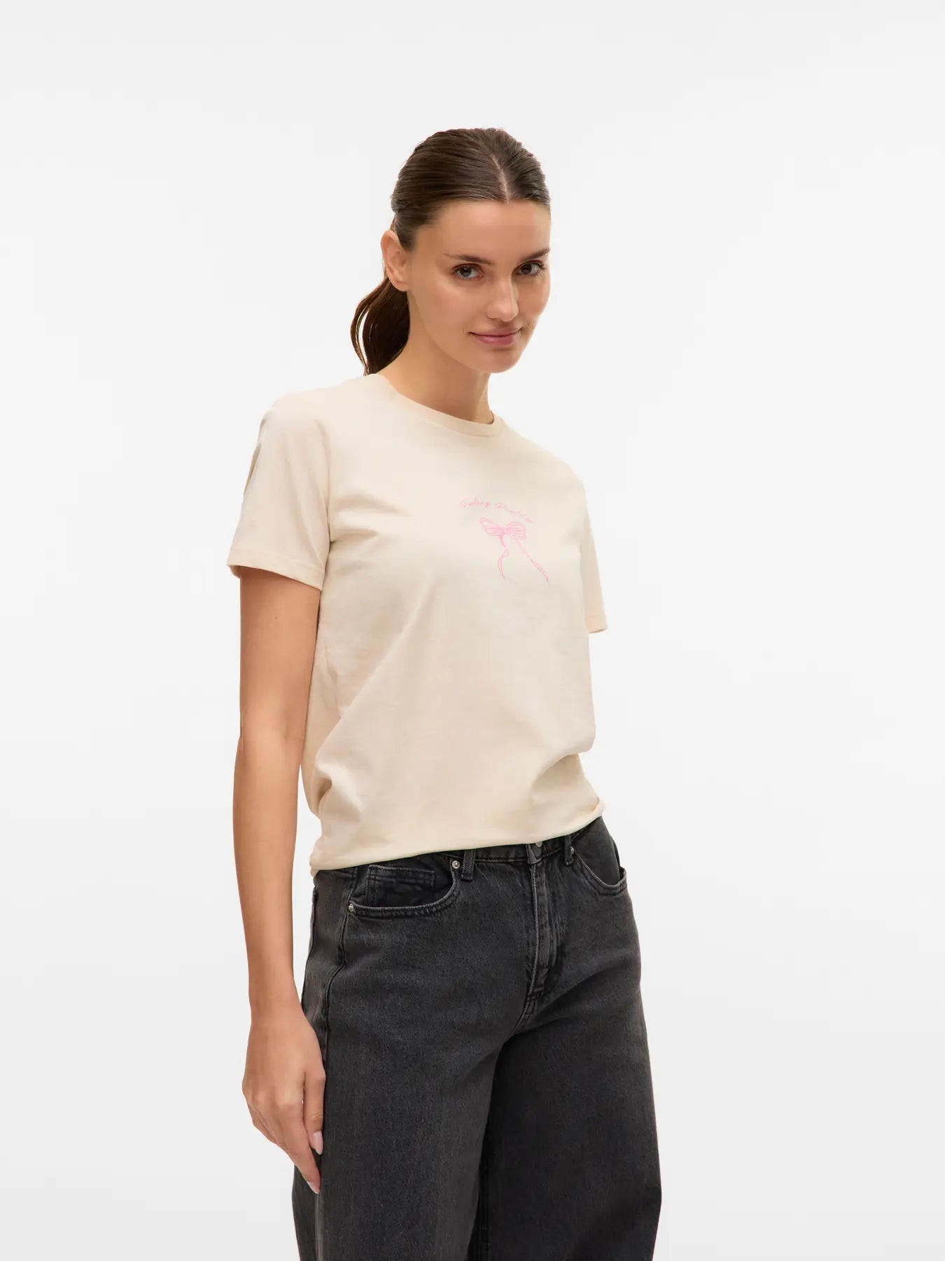 Vero Moda T-Shirt Feeling Pretty birch