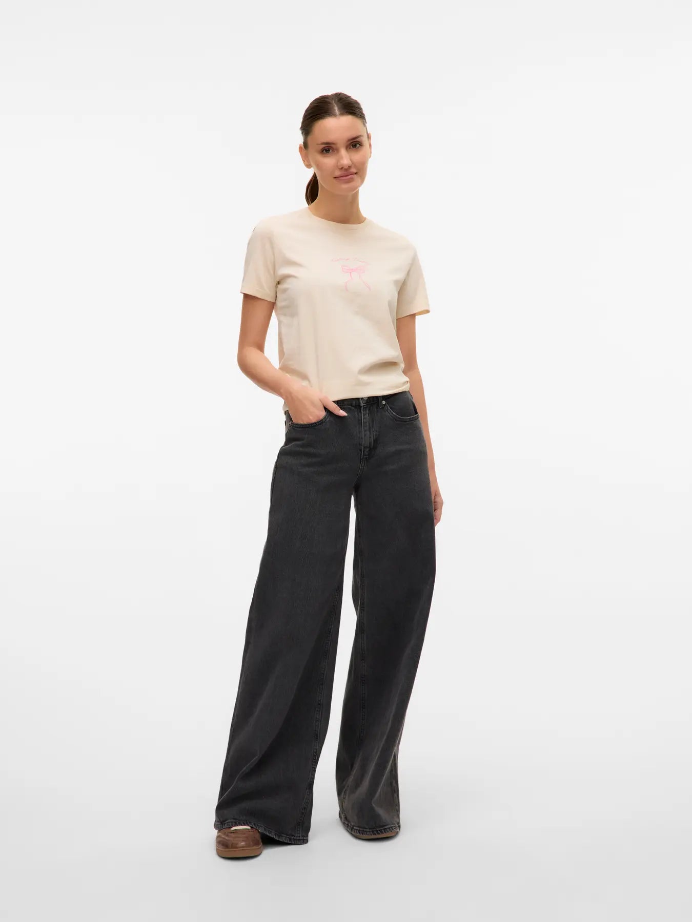 Vero Moda T-Shirt Feeling Pretty birch