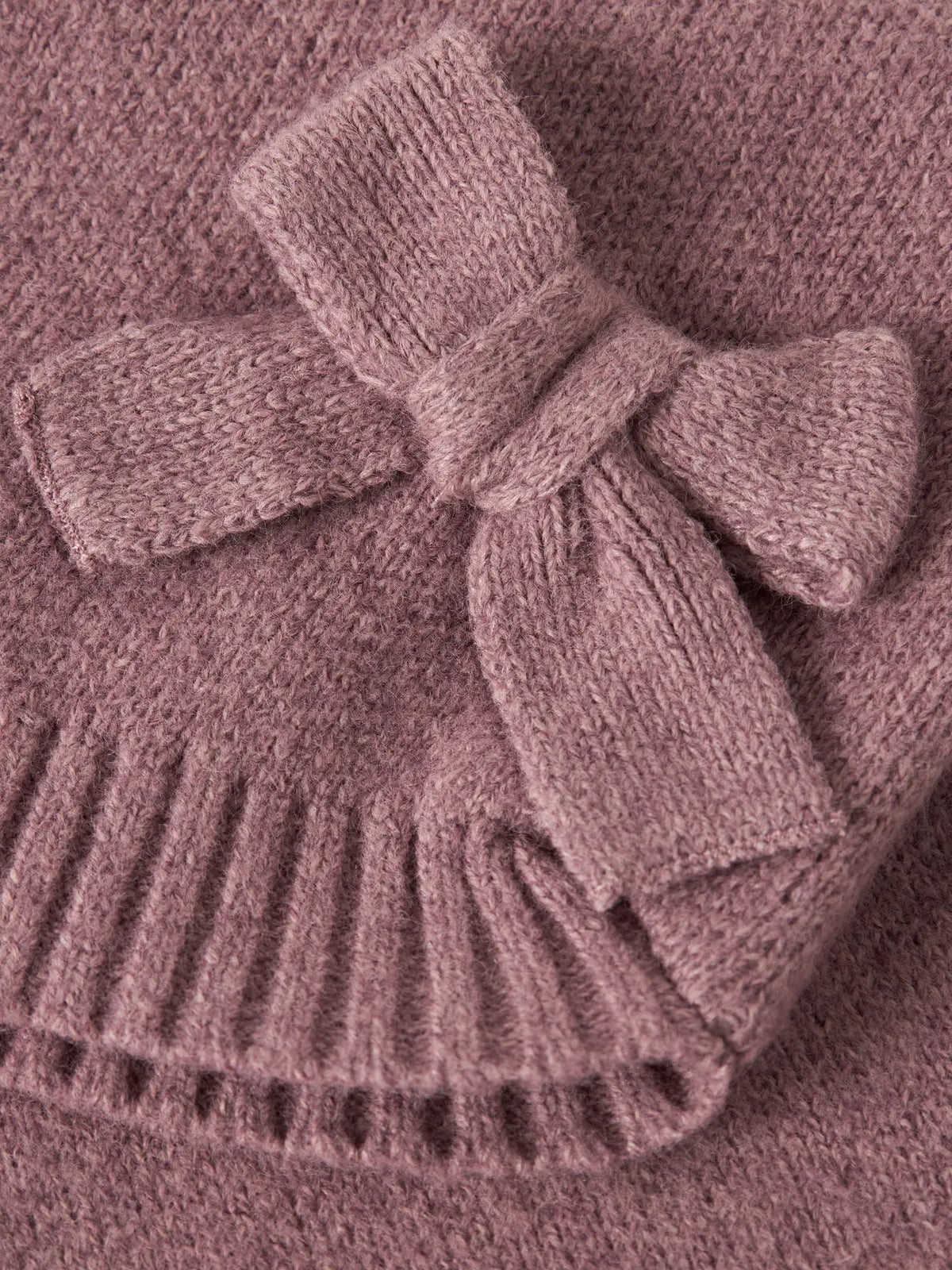 Name it Strickpullover Schleifen wild ginger