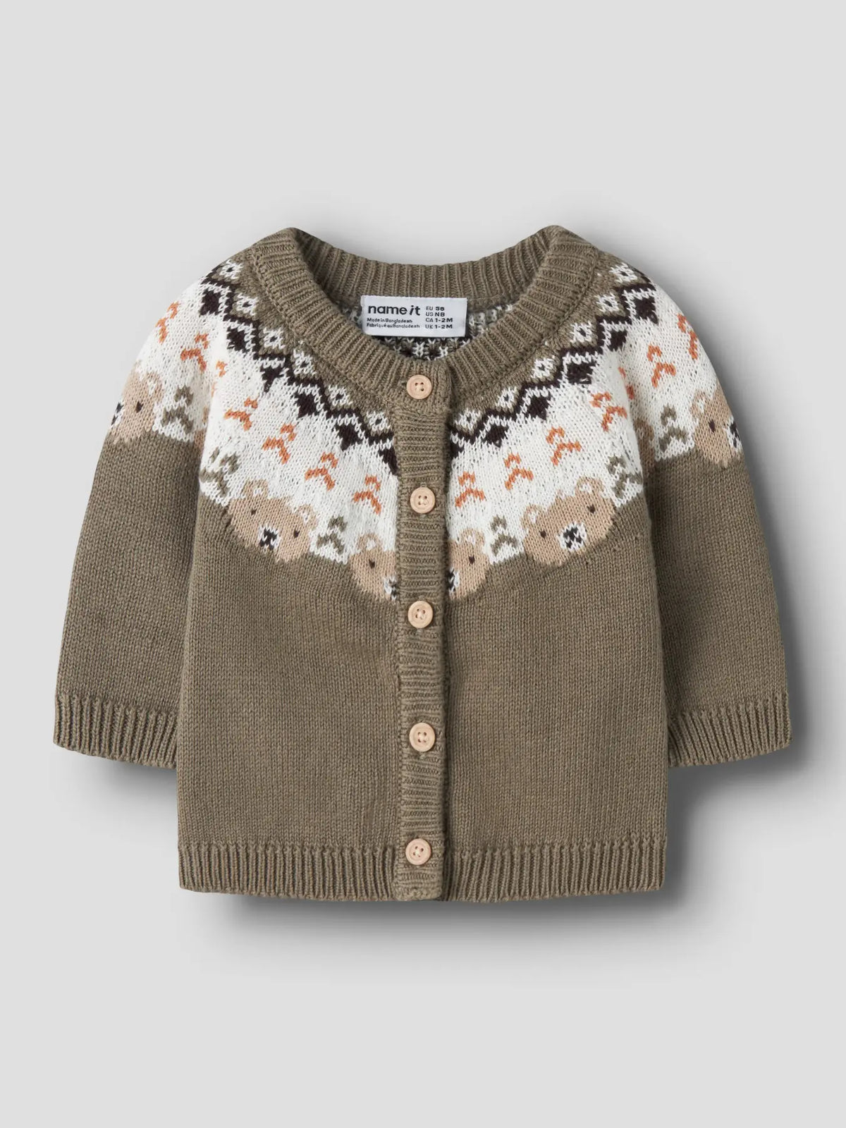 Name it Norweger Bärchen Strickjacke mermaid