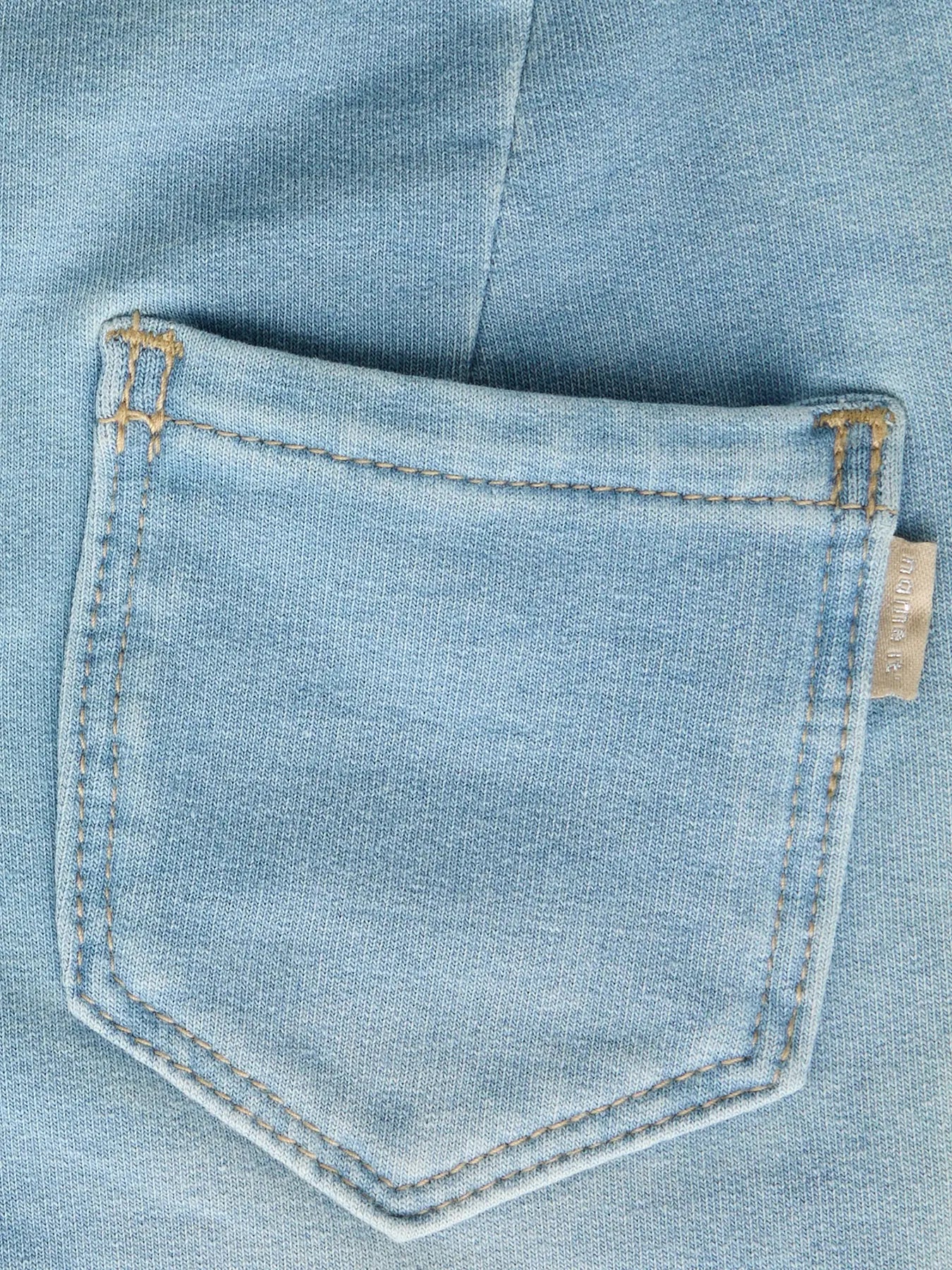 Name it Jeans Leggings light blue Glitzerbündchen Herzchen