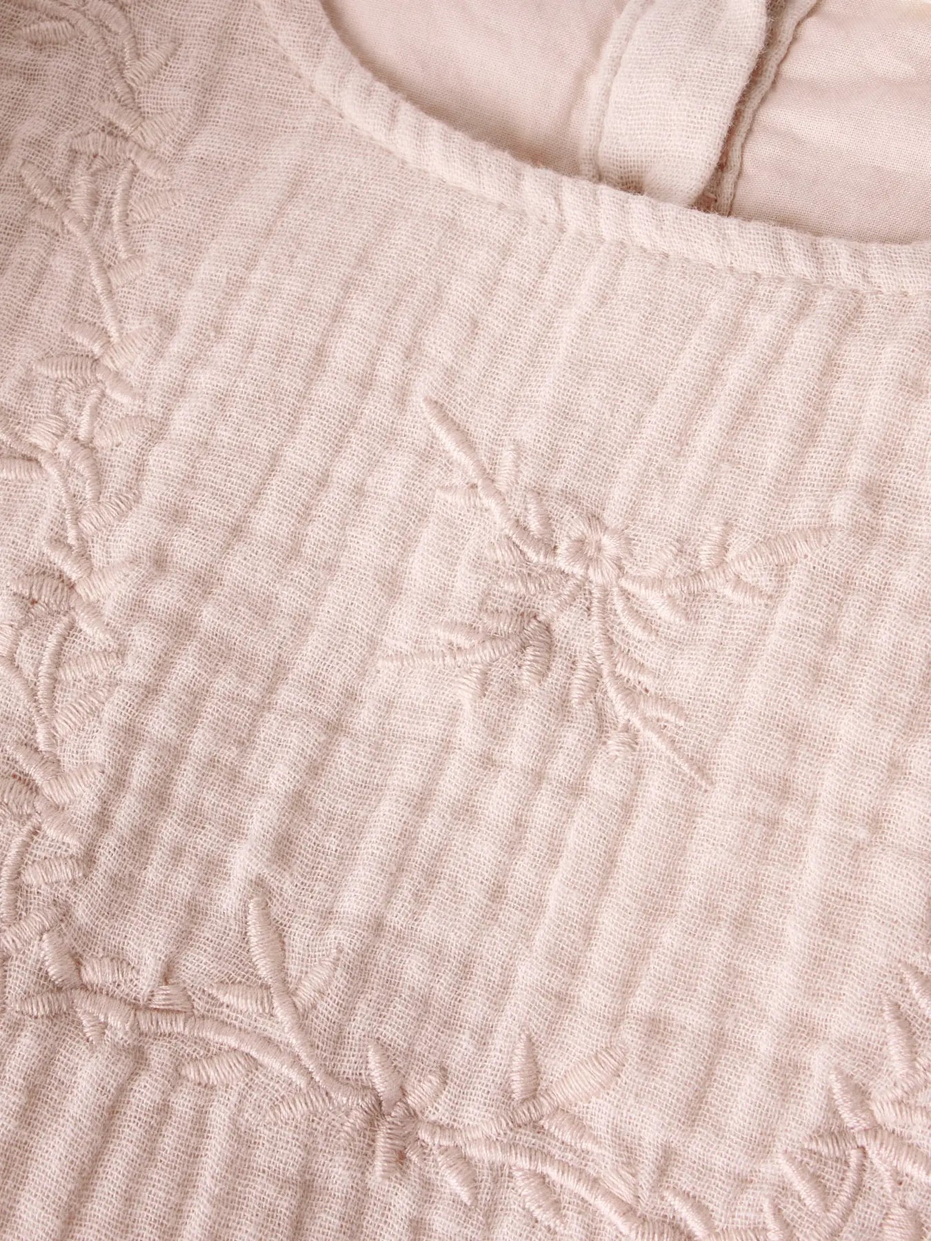 Lil' Atelier kurzarm Musselin Kleid peach whip