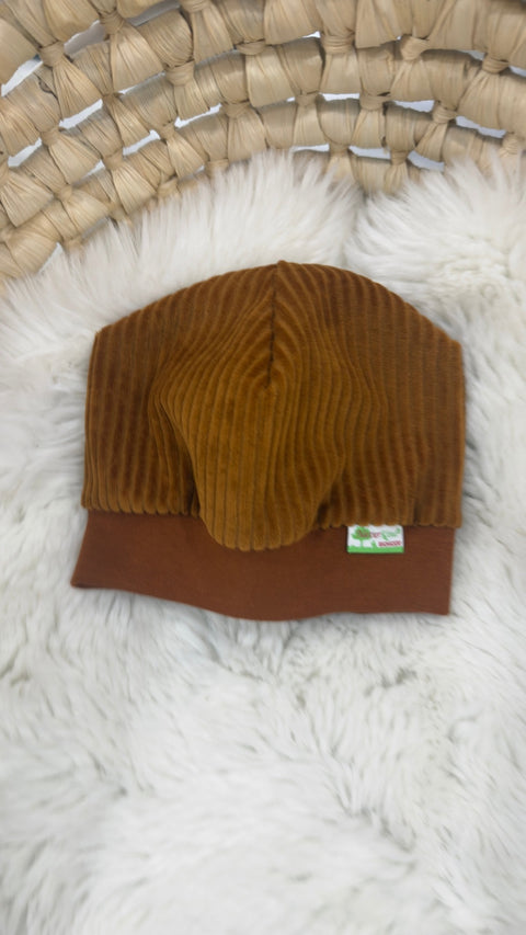 Bündchen Beanie Cord Nicky karamell