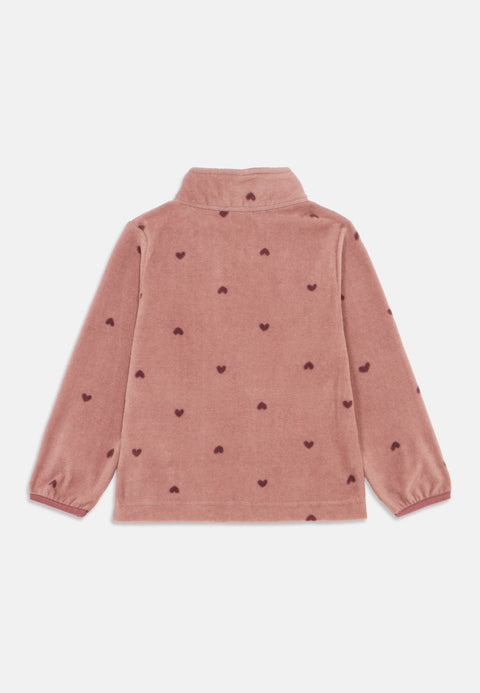 Name it Fleece Jacke Herzen woodrose