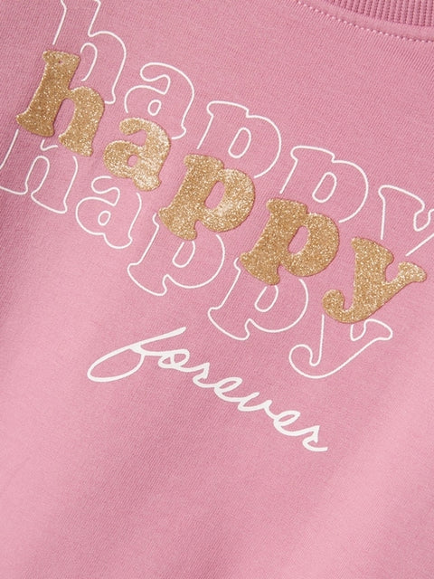 Name it Sweatshirt Happy Forever mauve orchid