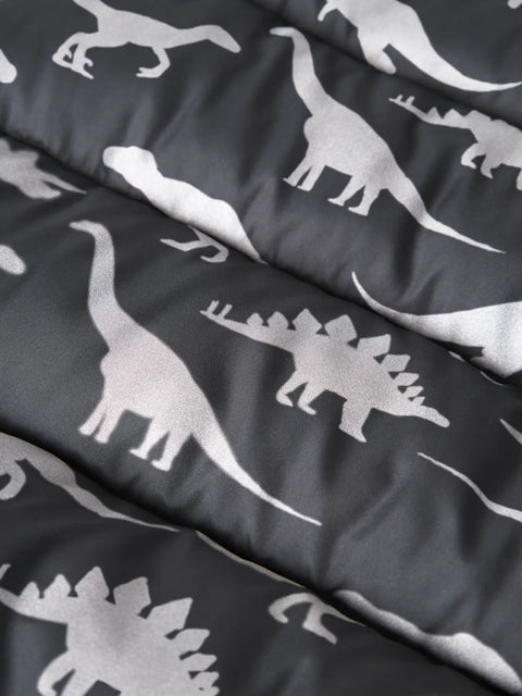 Name it Reflektier Steppjacke Dinos grau