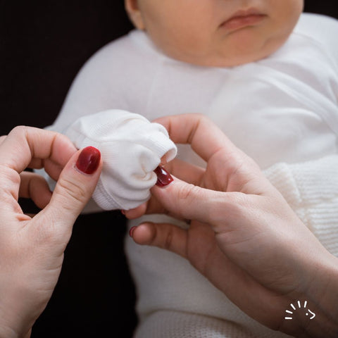 Mitwachsender Langarm Wickelbody Biobaumwolle reinweiß