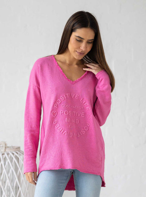 Zwillingsherz Sweatshirt "Elisabeth" pink