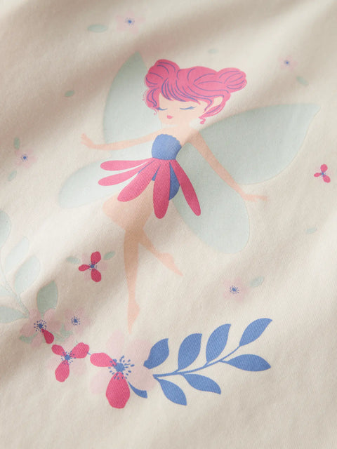 Name it Langarmshirt Glitzer Elfe creme