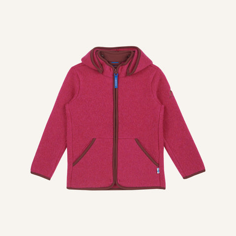 Finkid LUONTO WOOL Wollfleecejacke - Zip in Innenjacke raspberry/sable