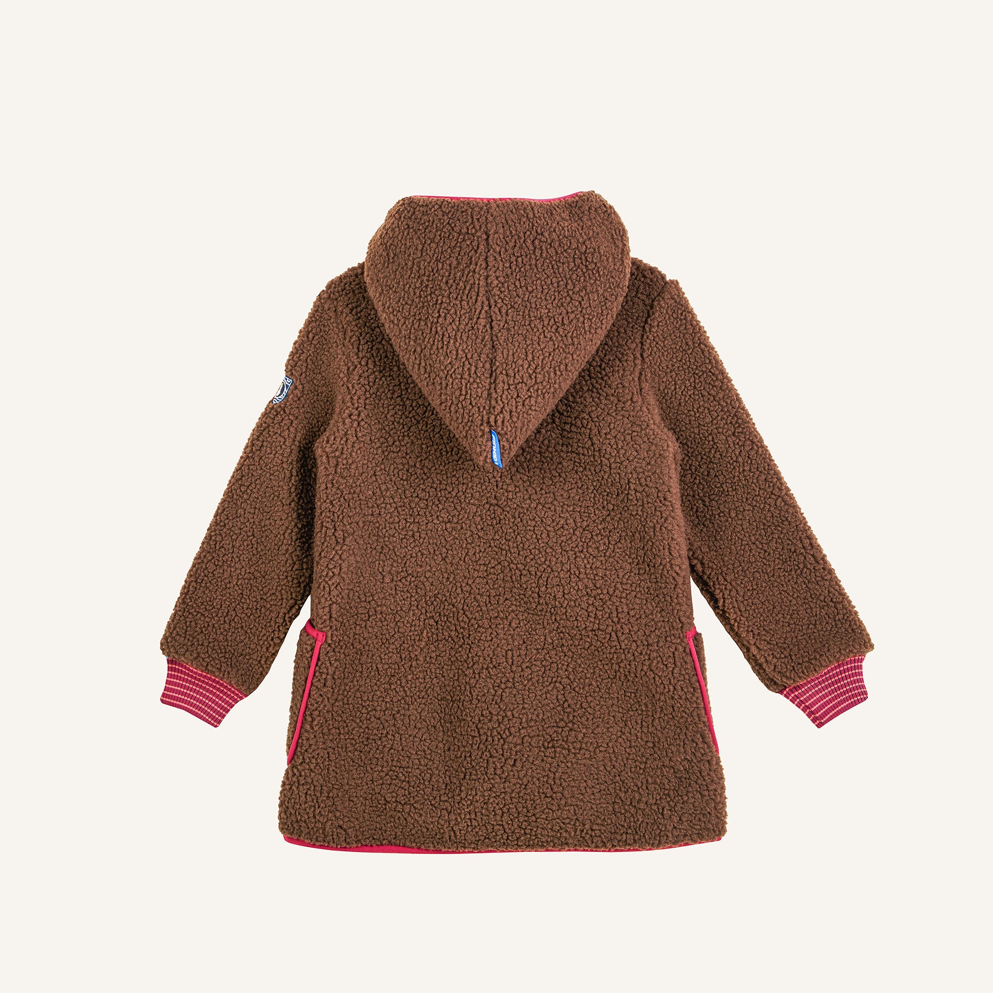 Finkid LIKKA NALLE Teddyjacke - Zip in Innenjacke cocoa/beet red
