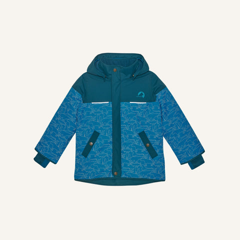 Finkid KOIRA ICE Winterparka mit reflektierendem Animal Print mosaic/deep teal