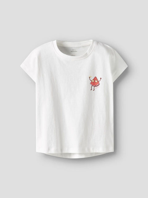 Name it T-Shirt Melone weiß