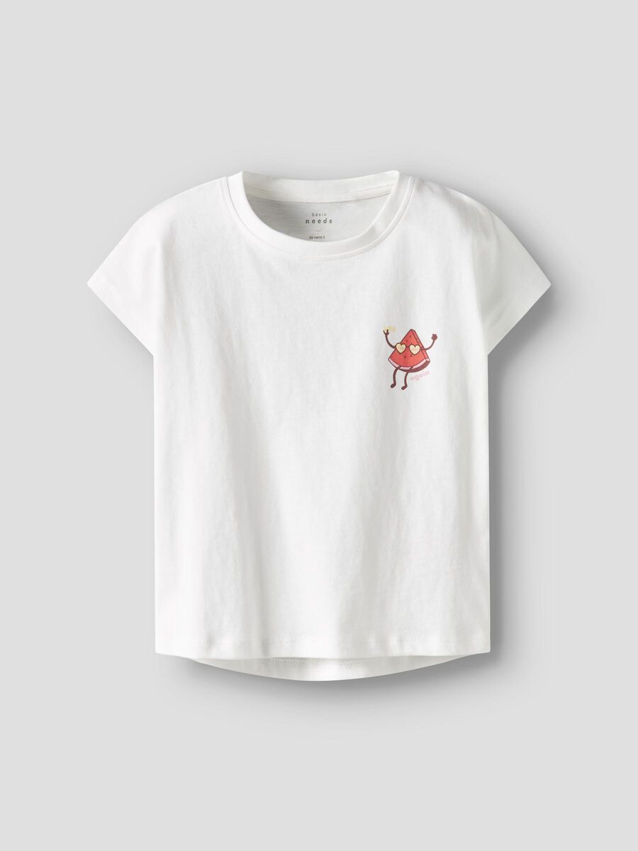 Name it T-Shirt Melone weiß