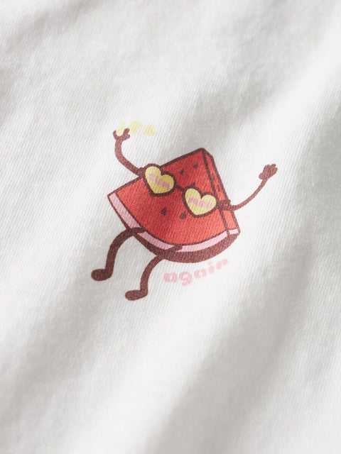 Name it T-Shirt Melone weiß