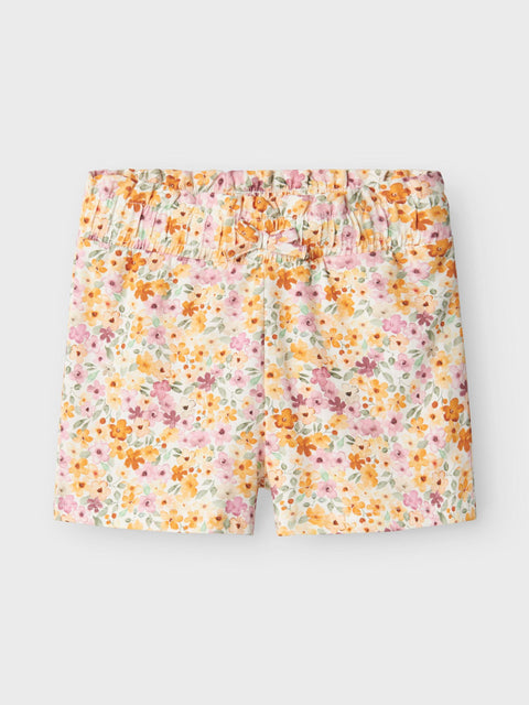 Name it Shorts Floral gelb/orange