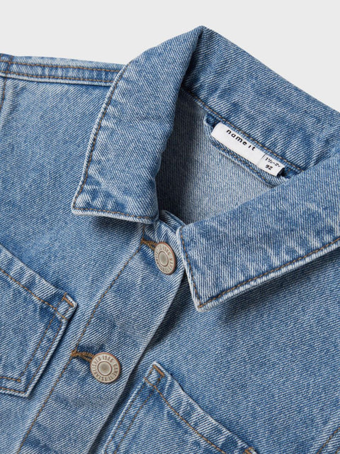 Name it Jeansjacke Rosen light blue