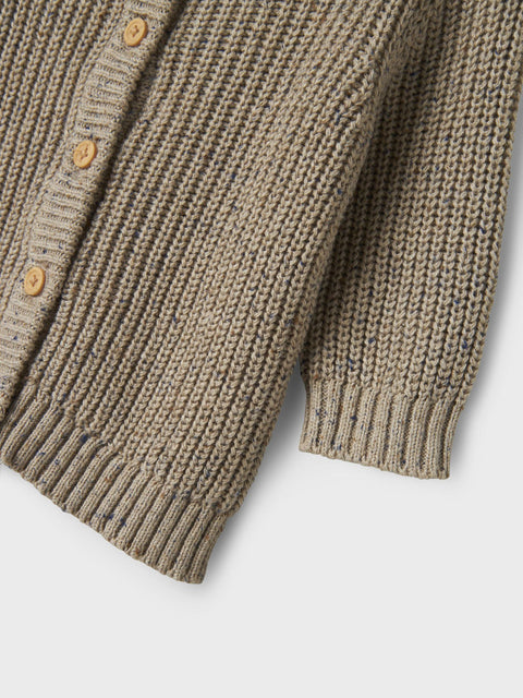 Name it Strickjacke beige meliert