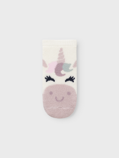 Name it Socken Einhorn cloud dancer