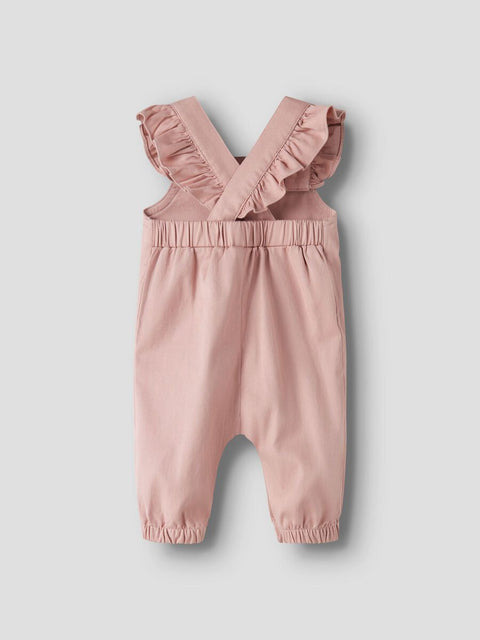 Lil' Atelier Rüschen Latzhose misty rose