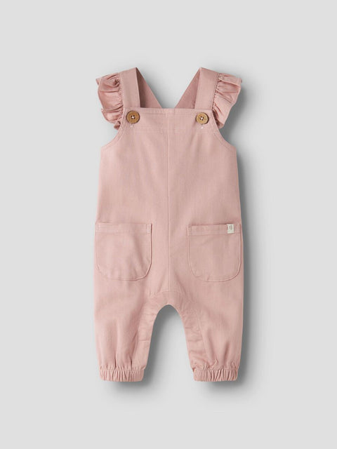 Lil' Atelier Rüschen Latzhose misty rose