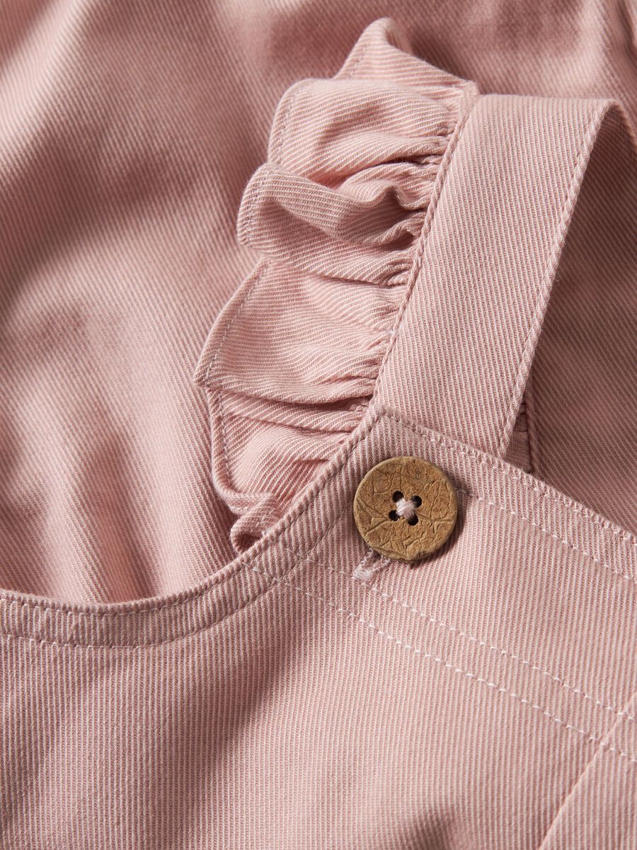Lil' Atelier Rüschen Latzhose misty rose