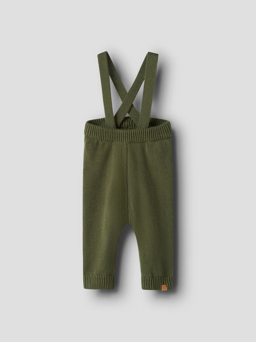 Lil' Atelier Strick Latzhose cypress