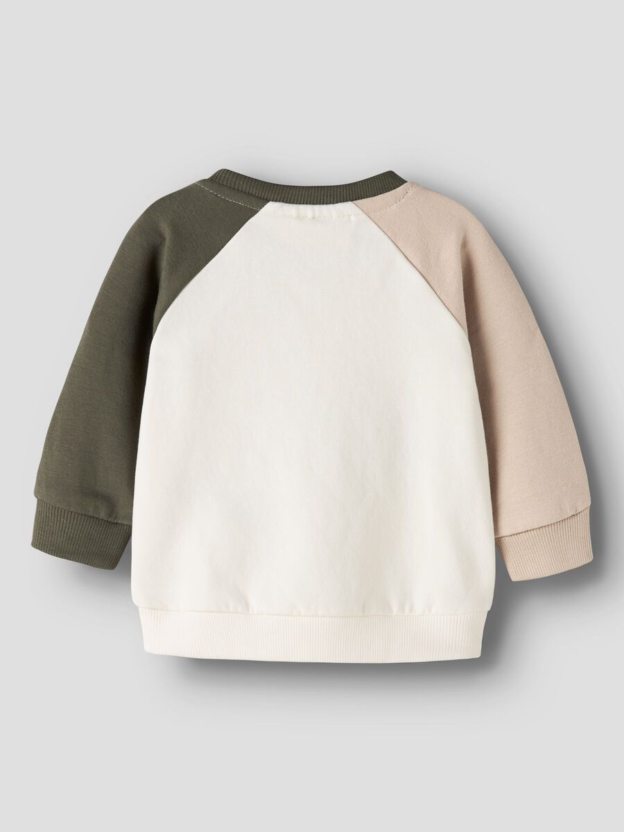 Name it Sweatshirt Autos beige/creme/oliv