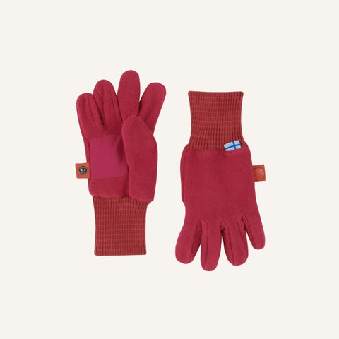 Finkid SORMIKAS Fleece Fingerlinge raspberry/fox