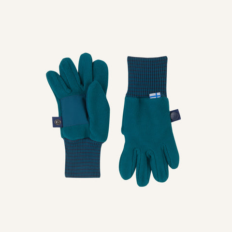 Finkid SORMIKAS Fleece Fingerlinge deep teal/navy