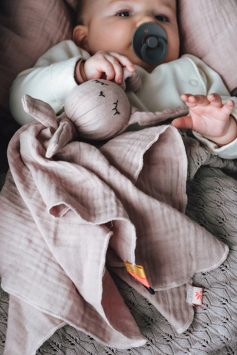 Kikadu Schmusetuch Hase Rose