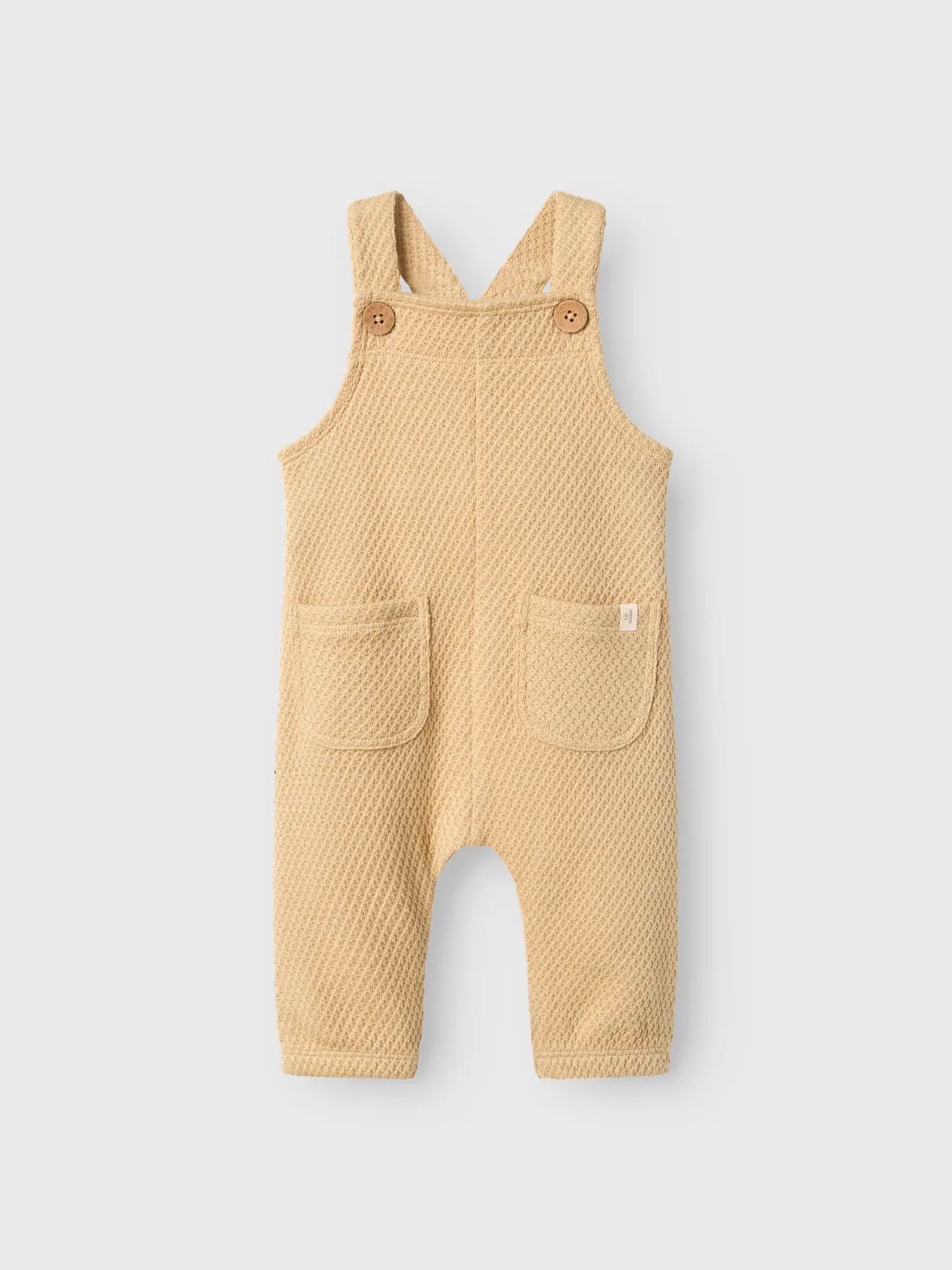 Lil' Atelier Jacquard-Strick Overall taos taupe