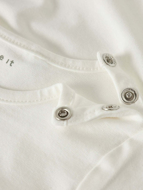 Name it Langarmshirt Made with Love cloud dancer