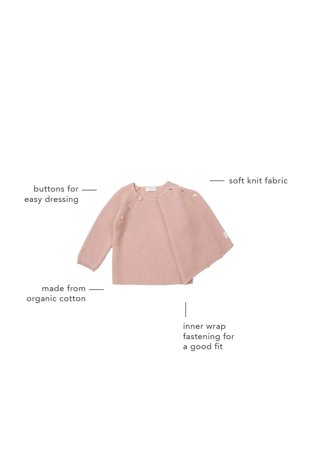 Noppies Baby Strickjacke Rose Smoke