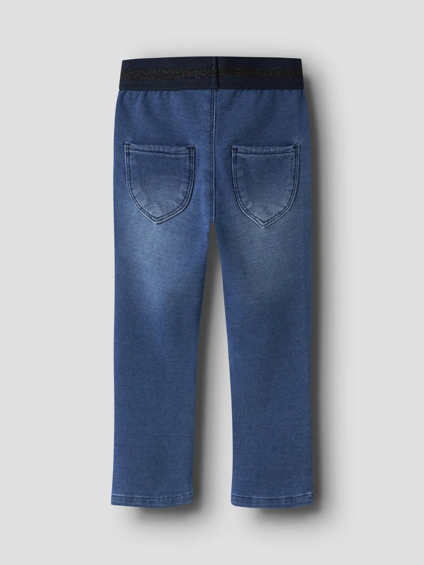 Name it Jeans Leggings denim blue Glitzerbündchen