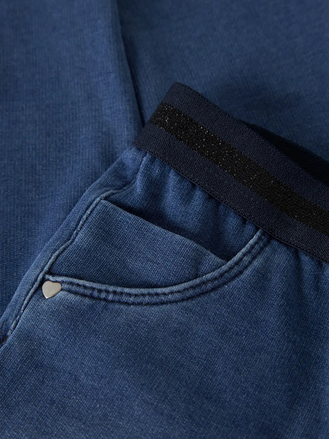 Name it Jeans Leggings denim blue Glitzerbündchen