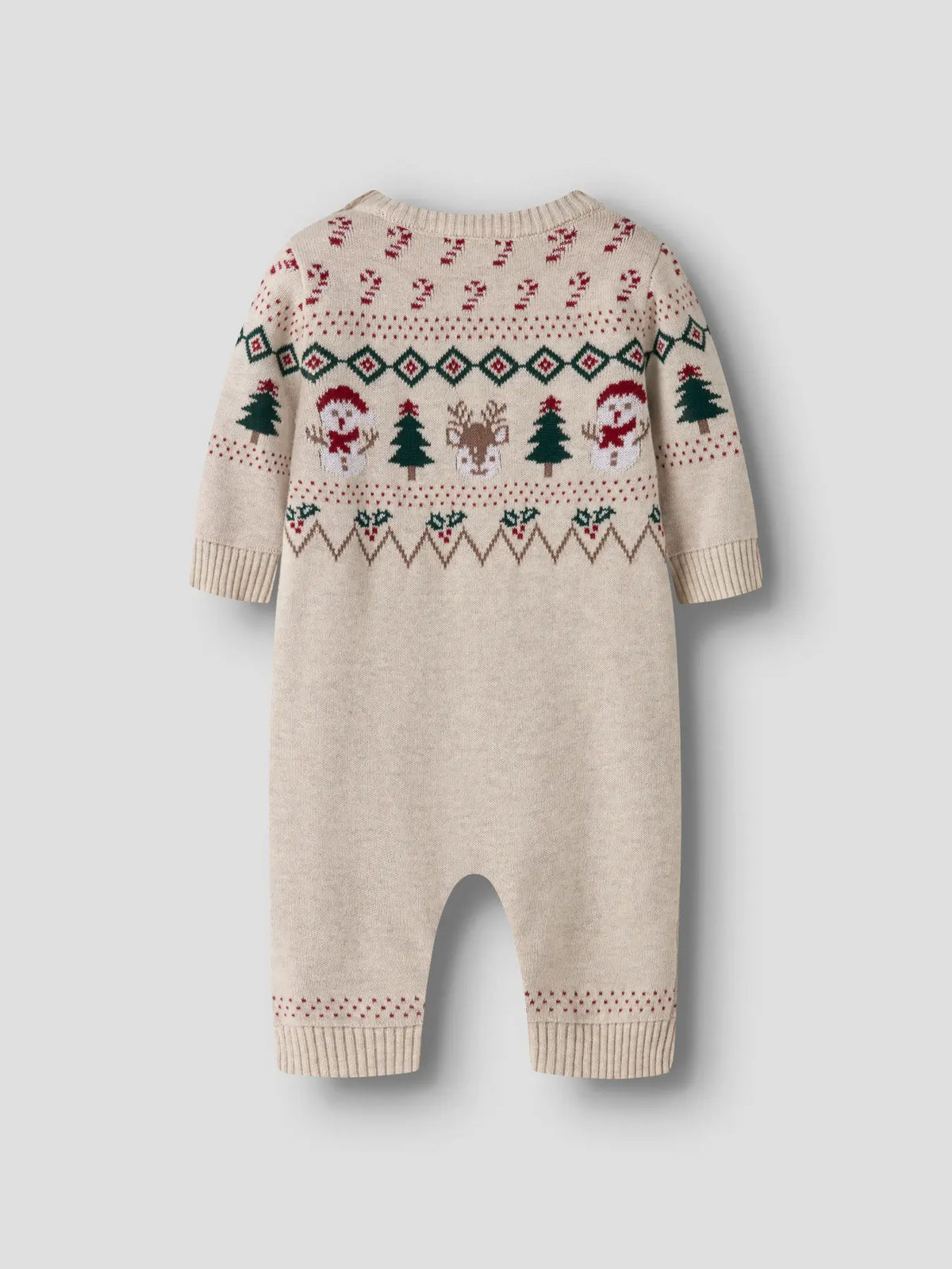 Name it Strick Einteiler Weihnachten beige