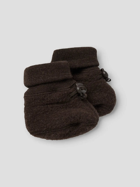 Name it Merino Schühchen schokobraun