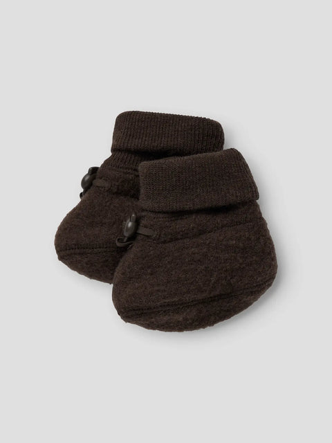 Name it Merino Schühchen schokobraun