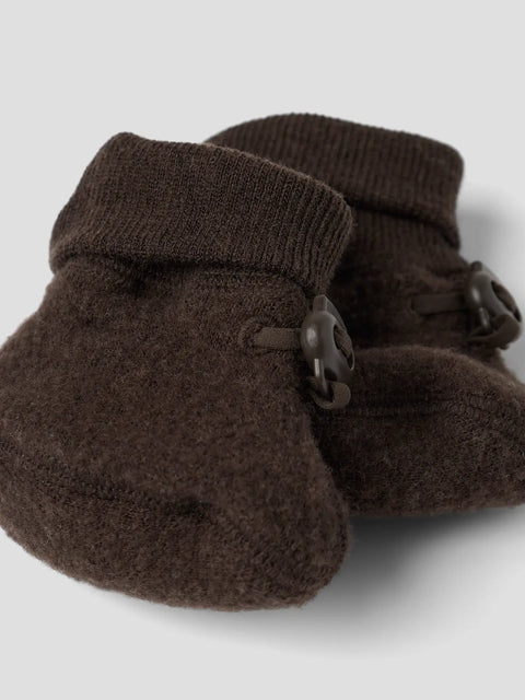 Name it Merino Schühchen schokobraun