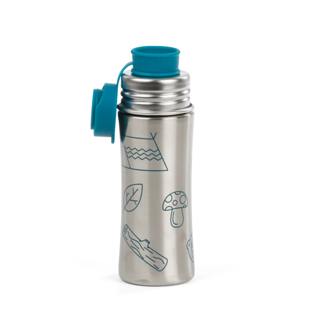 Affenzahn Edelstahl Trinkflasche Hai petrol